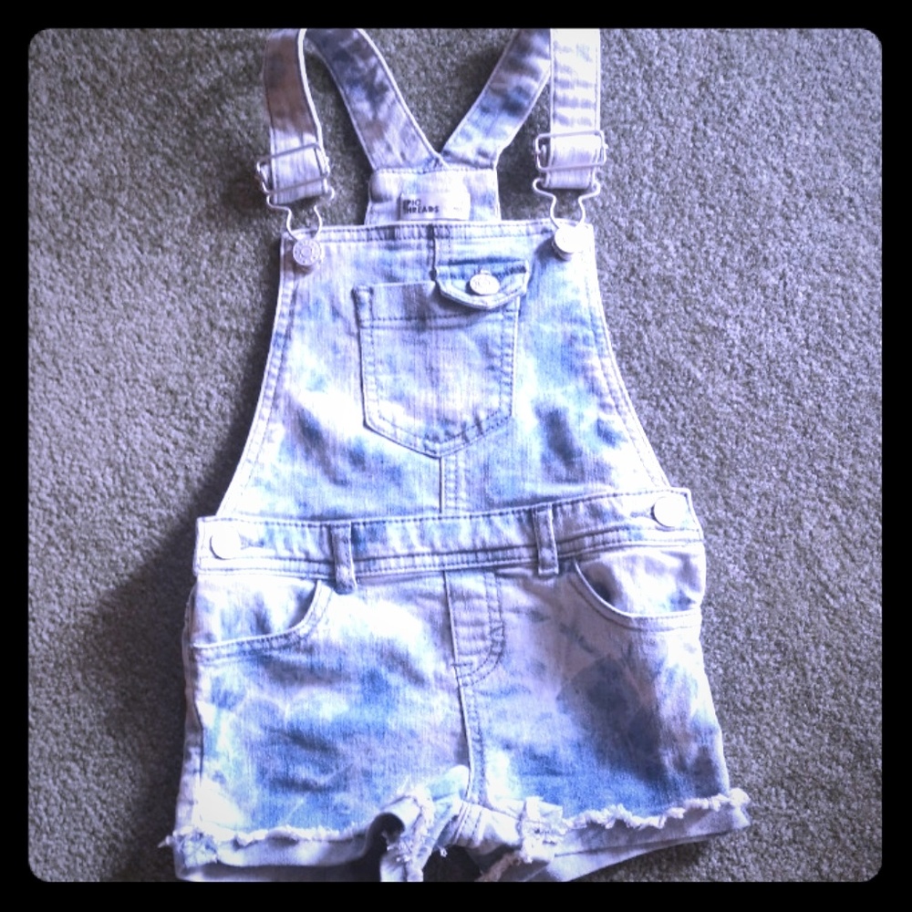 Denim overalls